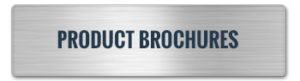 A rectangular metallic sign with a brushed texture, reminiscent of a steel building assembly, displays the text "PRODUCT BROCHURES" in bold, dark letters.