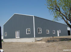 Vertical or horizontal, as well as solid windows can be added to any metal building kit from Worldwide Steel Buildings.