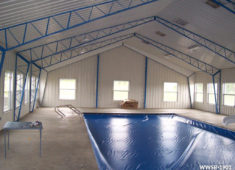 steel building for indoor pool