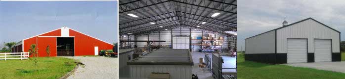 Three examples of custom steel buildings in Arkansas built by Worldwide Steel Buildings.