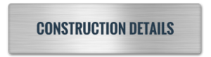 A metallic rectangular sign displaying the text "CONSTRUCTION DETAILS" in bold, dark letters, resembling elements of steel building assembly. The background features a brushed metal texture.