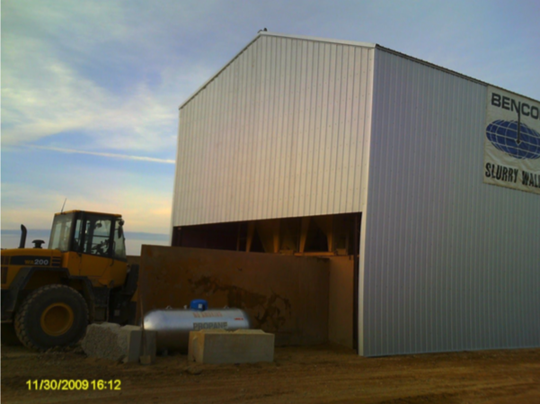 A steel building designed and built by Worldwide Steel Buildings for a client in Missouri.