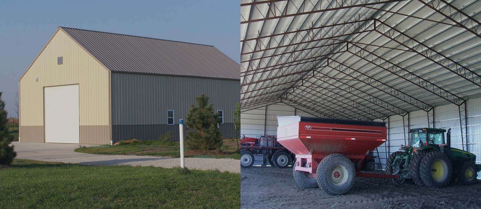 Worldwide Steel Building kits for agricultural steel buildings. Tractor and agricultural equipment storage buildings.