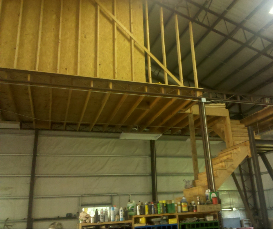 Mezzanine bar joist system for adding lofts in steel building