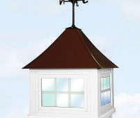Improve ventilation and aesthetics with a cupola on your steel building kit.