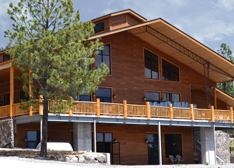 
A residential steel building with an exterior that looks like brick.