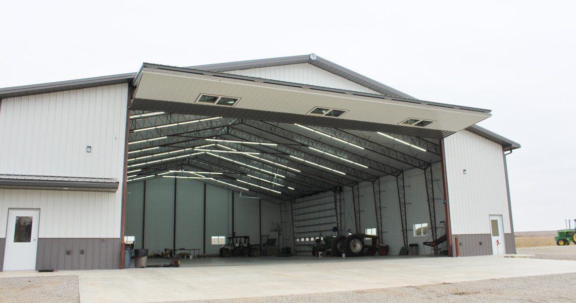 Perry KS Steel Agriculture Shop - Worldwide Steel Buildings