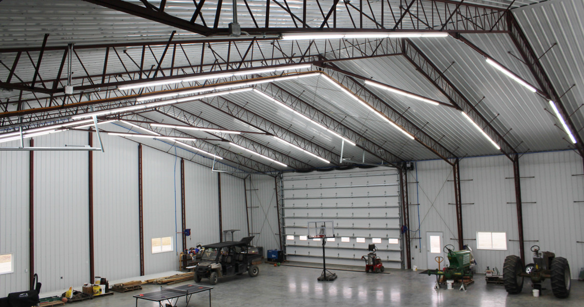 Worldwide Steel Buildings custom agricultural shop in Perry Kansas