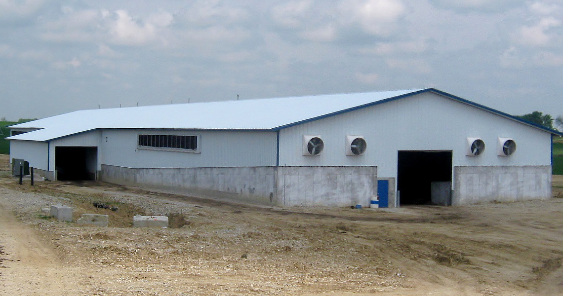 Worldwide Steel Buildings Custom Steel Dairy Barn Building