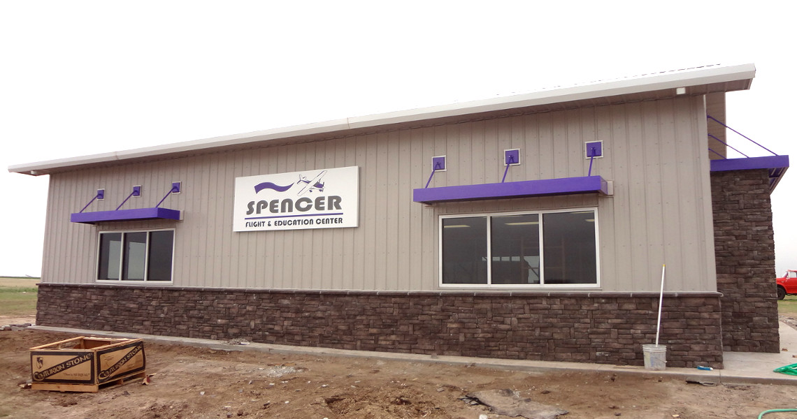 Exterior of a building labeled 