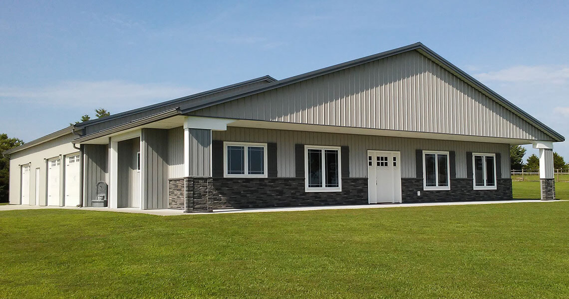 Steel Barndominium Home photo