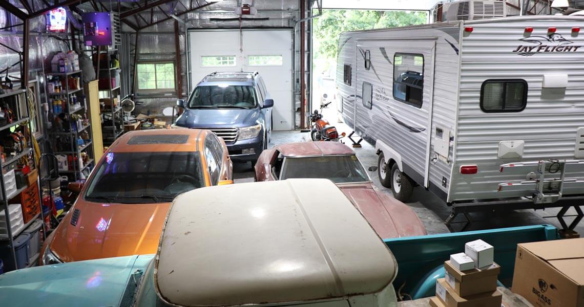 North Missouri Garage interior