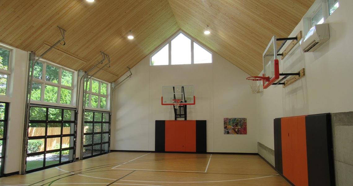 Basketball Pool House indoor court