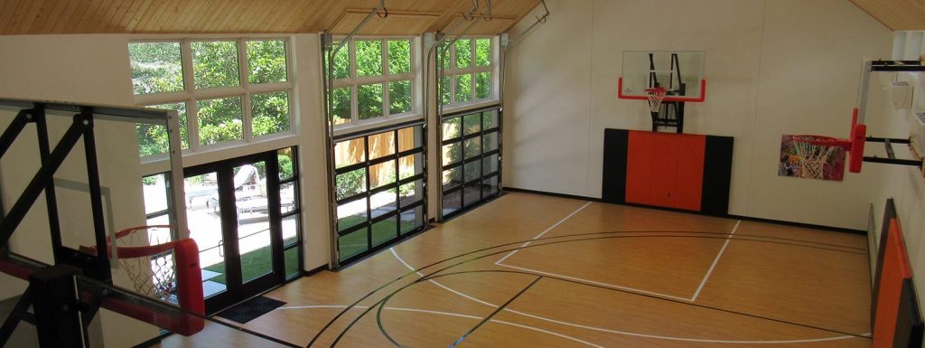 A Steel Recreation Building with a Basketball Court