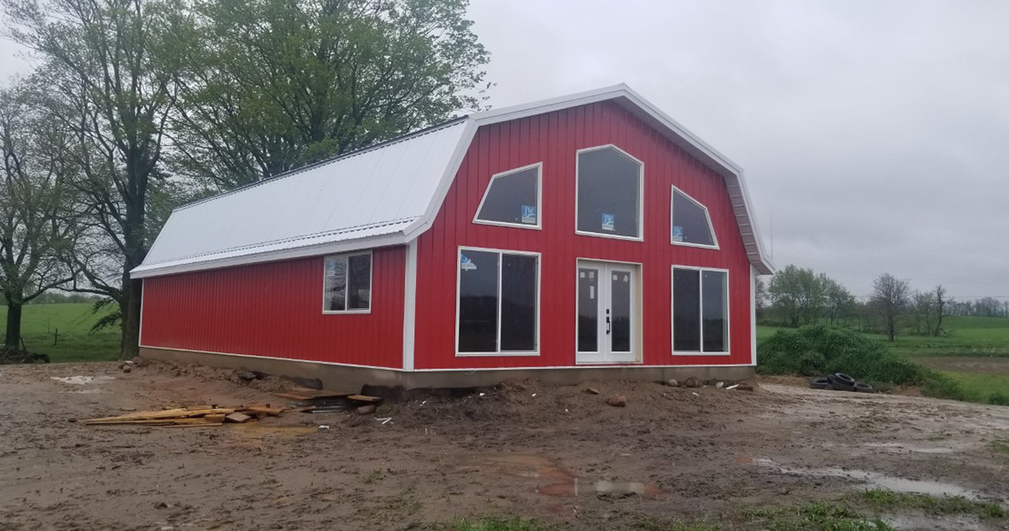 Gambrel Forever Home exterior