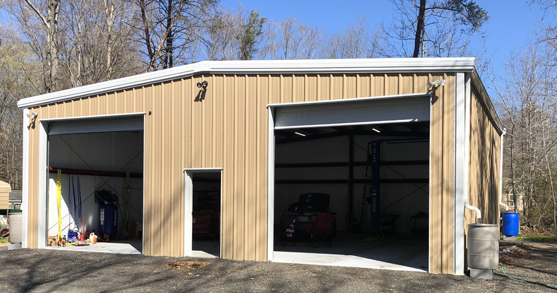 Maryland Auto Shop garage doors open