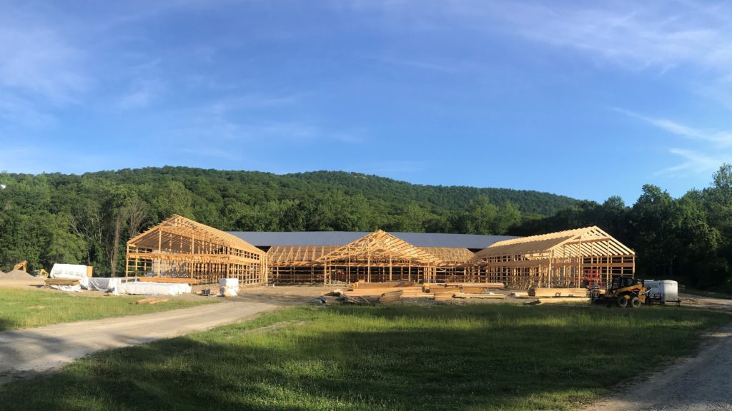 Rural Riding Arena Under Construction