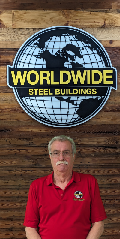 Jim Beckerdite, building consultant for Worldwide Steel Buildings in Peculiar, MO for custom designed steel building kits.